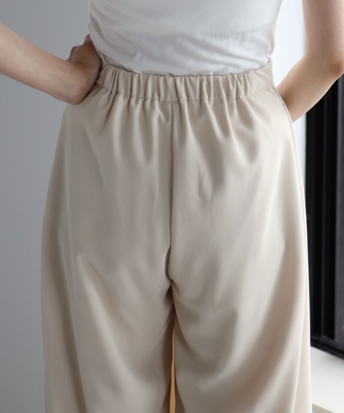 each（イーチ）の「スカートライクパンツ（その他パンツ・レディース・アイボリー/ブラック・FREE）」の6枚目の写真