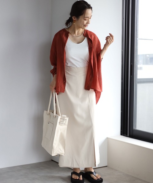 each（イーチ）の「スカートライクパンツ（その他パンツ・レディース・アイボリー/ブラック・FREE）」の13枚目の写真