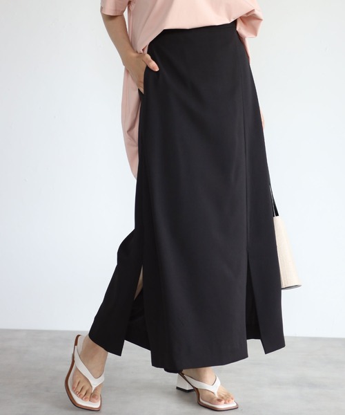 each（イーチ）の「スカートライクパンツ（その他パンツ・レディース・アイボリー/ブラック・FREE）」の9枚目の写真