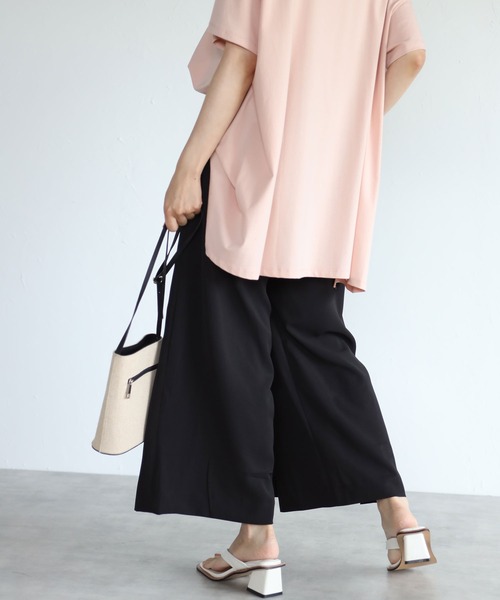 each（イーチ）の「スカートライクパンツ（その他パンツ・レディース・アイボリー/ブラック・FREE）」の12枚目の写真