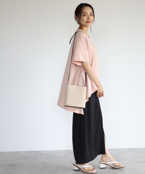 each（イーチ）の「スカートライクパンツ（その他パンツ・レディース・アイボリー/ブラック・FREE）」の7枚目の写真