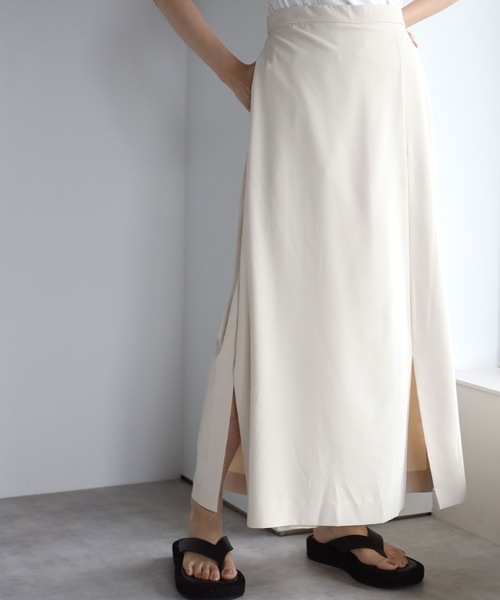 each（イーチ）の「スカートライクパンツ（その他パンツ・レディース・アイボリー/ブラック・FREE）」の22枚目の写真