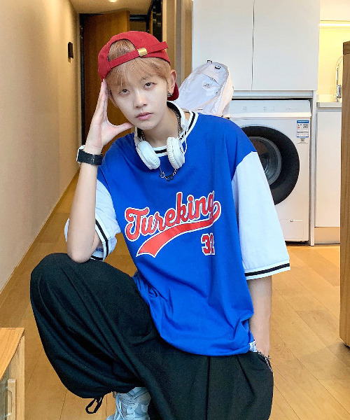 neos（ネオス）の「【neos -addictive design-】ルーズシルエット フットボール ロゴ リンガー Tシャツ（Tシャツ/カットソー・メンズ・ホワイト/ブラック/ブルー・MEDIUM/LARGE）」の14枚目の写真