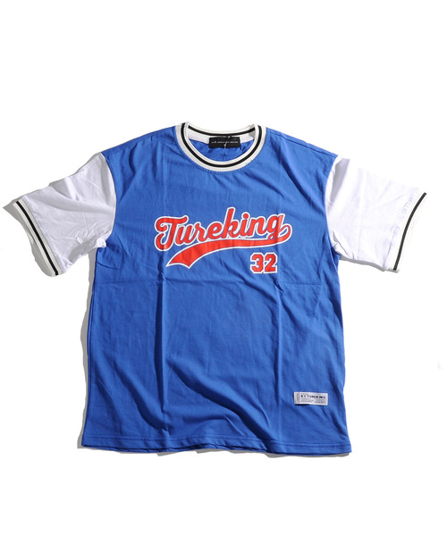 neos（ネオス）の「【neos -addictive design-】ルーズシルエット フットボール ロゴ リンガー Tシャツ（Tシャツ/カットソー・メンズ・ホワイト/ブラック/ブルー・MEDIUM/LARGE）」の5枚目の写真