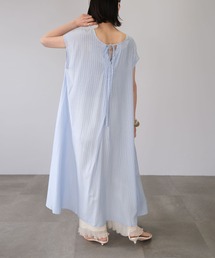 ＡＮＤＪ | 2WAY先染めストライプフレアワンピース(シャツワンピース)