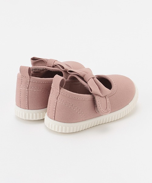 petit main（プティマイン）の「リボンスニーカー（スニーカー・キッズ・シルバー/ピンク/モカ・14cm/18cm/15cm/17cm/13cm/16cm）」の8枚目の写真