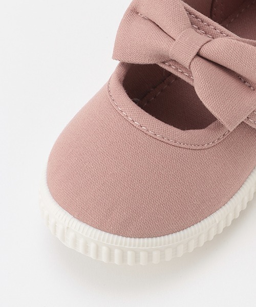 petit main（プティマイン）の「リボンスニーカー（スニーカー・キッズ・シルバー/ピンク/モカ・14cm/18cm/15cm/17cm/13cm/16cm）」の9枚目の写真
