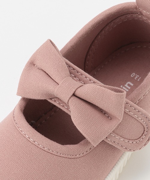 petit main（プティマイン）の「リボンスニーカー（スニーカー・キッズ・シルバー/ピンク/モカ・14cm/18cm/15cm/17cm/13cm/16cm）」の11枚目の写真