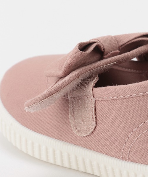 petit main（プティマイン）の「リボンスニーカー（スニーカー・キッズ・シルバー/ピンク/モカ・14cm/18cm/15cm/17cm/13cm/16cm）」の12枚目の写真