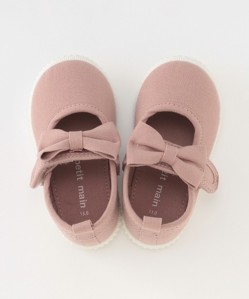 petit main（プティマイン）の「リボンスニーカー（スニーカー・キッズ・シルバー/ピンク/モカ・14cm/18cm/15cm/17cm/13cm/16cm）」の13枚目の写真