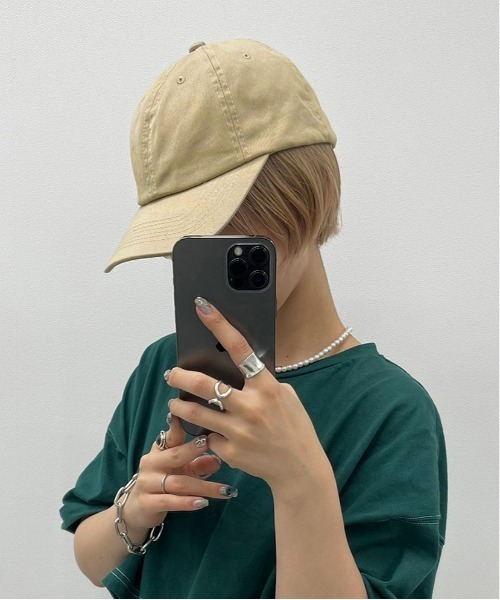 apres jour mignon（アプレジュールミニョン）の「【apresjour mignon×ARIAZ】カラーキャップ２（キャップ・レディース・ダークブラウン/ベージュ/ネイビー・ONESIZE）」の2枚目の写真