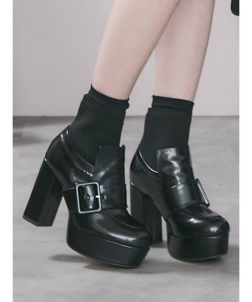 EATME（イートミー）の「ベルテッドローファーブーツ（ブーツ）」 - WEAR