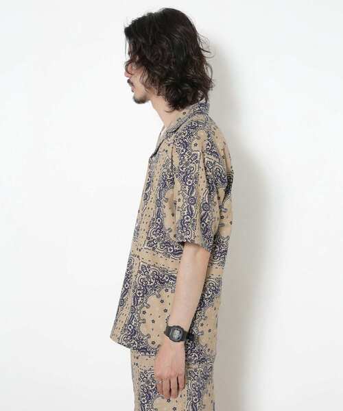 URBAN RESEARCH Sonny Label（アーバンリサーチサニーレーベル）の「バンダナ柄半袖シャツ（シャツ/ブラウス・メンズ・ライトブルー/ベージュ・MEDIUM/LARGE）」の12枚目の写真