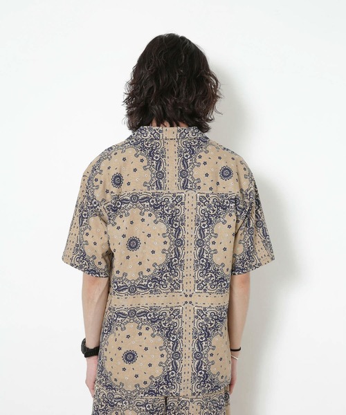 URBAN RESEARCH Sonny Label（アーバンリサーチサニーレーベル）の「バンダナ柄半袖シャツ（シャツ/ブラウス・メンズ・ライトブルー/ベージュ・MEDIUM/LARGE）」の13枚目の写真