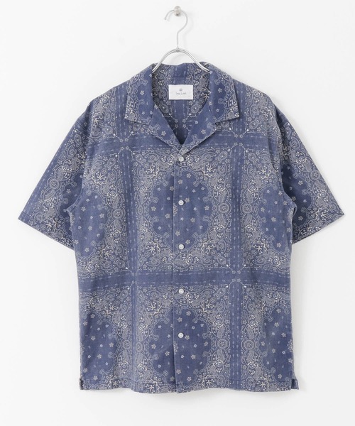 URBAN RESEARCH Sonny Label（アーバンリサーチサニーレーベル）の「バンダナ柄半袖シャツ（シャツ/ブラウス・メンズ・ライトブルー/ベージュ・MEDIUM/LARGE）」の14枚目の写真