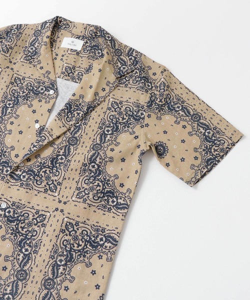 URBAN RESEARCH Sonny Label（アーバンリサーチサニーレーベル）の「バンダナ柄半袖シャツ（シャツ/ブラウス・メンズ・ライトブルー/ベージュ・MEDIUM/LARGE）」の16枚目の写真