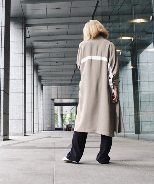 Scrap Book（スクラップブック）の「【CYAN TOKYO】テープアジャストシャツコート（その他アウター・レディース・ブラック/グレー/ベージュ/グリーン・FREE）」の16枚目の写真