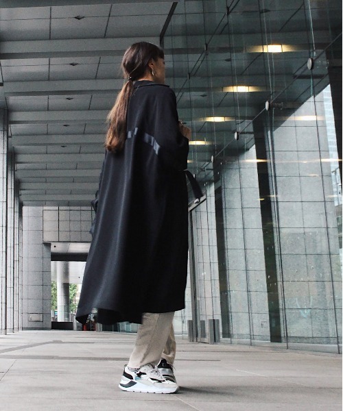Scrap Book（スクラップブック）の「【CYAN TOKYO】テープアジャストシャツコート（その他アウター・レディース・ブラック/グレー/ベージュ/グリーン・FREE）」の6枚目の写真