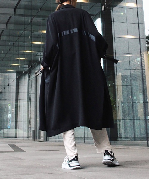 Scrap Book（スクラップブック）の「【CYAN TOKYO】テープアジャストシャツコート（その他アウター・レディース・ブラック/グレー/ベージュ/グリーン・FREE）」の11枚目の写真