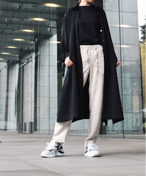 Scrap Book（スクラップブック）の「【CYAN TOKYO】テープアジャストシャツコート（その他アウター・レディース・ブラック/グレー/ベージュ/グリーン・FREE）」の15枚目の写真