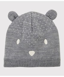 PETIT BATEAU（プチバトー）の「アニマルモチーフ耳付きニットキャップ（ニットキャップ/ビーニー・キッズ）」
