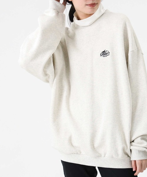 CAMP7（キャンプセブン）の「【CAMP7】バックマウンテンスウェット（スウェット・レディース・ブラック/オフホワイト/ワイン・S/M/L）」の6枚目の写真
