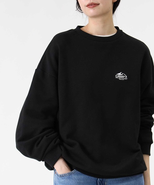 CAMP7（キャンプセブン）の「【CAMP7】バックマウンテンスウェット（スウェット・レディース・ブラック/オフホワイト/ワイン・S/M/L）」の10枚目の写真