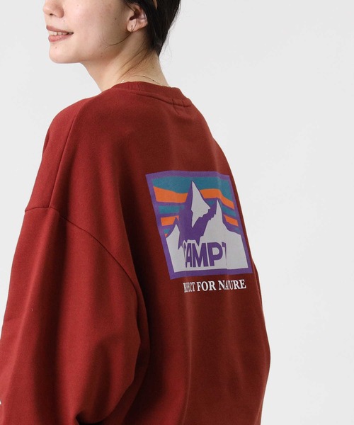 CAMP7（キャンプセブン）の「【CAMP7】バックマウンテンスウェット（スウェット・レディース・ブラック/オフホワイト/ワイン・S/M/L）」の16枚目の写真