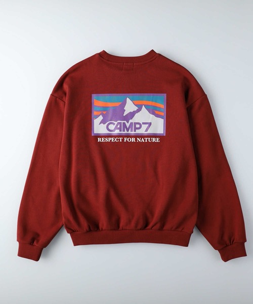 CAMP7（キャンプセブン）の「【CAMP7】バックマウンテンスウェット（スウェット・レディース・ブラック/オフホワイト/ワイン・S/M/L）」の19枚目の写真