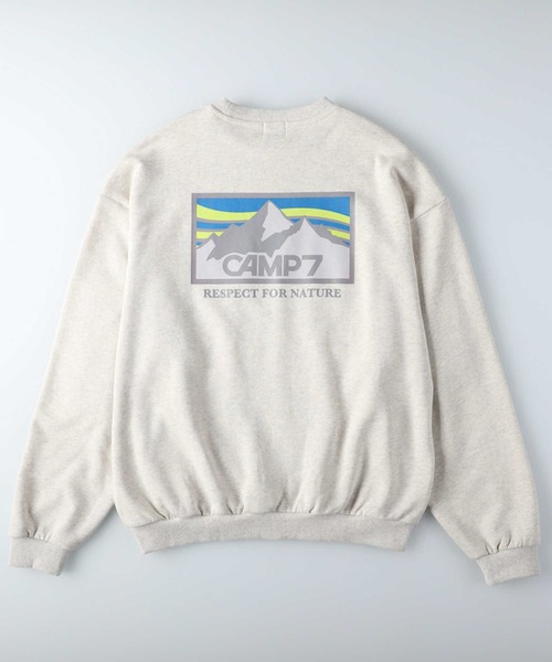 CAMP7（キャンプセブン）の「【CAMP7】バックマウンテンスウェット（スウェット・レディース・ブラック/オフホワイト/ワイン・S/M/L）」の17枚目の写真