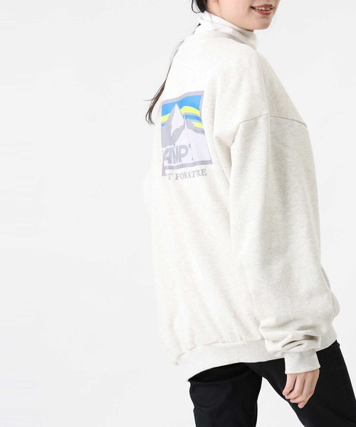 CAMP7（キャンプセブン）の「【CAMP7】バックマウンテンスウェット（スウェット・レディース・ブラック/オフホワイト/ワイン・S/M/L）」の7枚目の写真