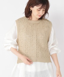 studio CLIP | 3ゲージダイヤ柄ベスト(ベスト)