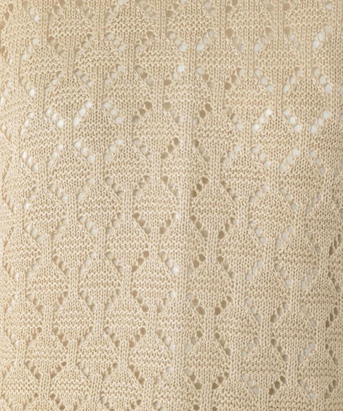 studio CLIP（スタディオクリップ）の「3ゲージダイヤ柄ベスト（ベスト・レディース・ライトベージュ/ネイビー・FREE）」の13枚目の写真