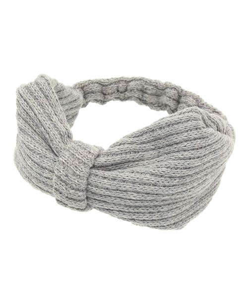 WEGO（ウィゴー）の「WEGO/無地ニットヘアバンド（ヘアバンド・レディース・グレー/ダークグレー/ベージュ・FREE）」の2枚目の写真