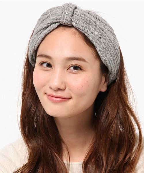 WEGO（ウィゴー）の「WEGO/無地ニットヘアバンド（ヘアバンド・レディース・グレー/ダークグレー/ベージュ・FREE）」の4枚目の写真