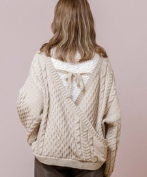 flower | スウィートバックニット(ニット/セーター)