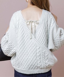 flower | スウィートバックニット(ニット/セーター)