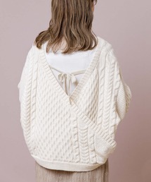 flower | スウィートバックニット(ニット/セーター)