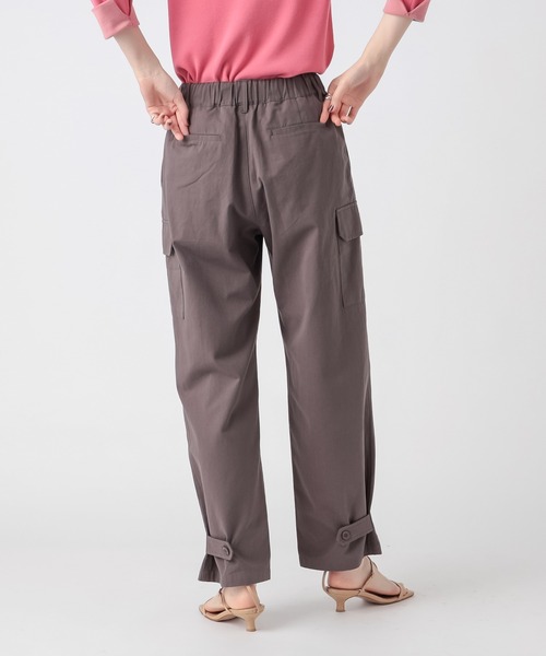 RIVE DROITE（リヴドロワ）の「《2サイズ展開》リラクシーでありながらすっきりとした美シルエット　ドロストカーゴパンツ（カーゴパンツ・レディース・ベージュ/チャコールグレー・38/36）」の20枚目の写真