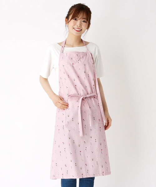 LAURA ASHLEY（ローラアシュレイ）の「【親子ペア】プレスドフラワー柄　エプロン（エプロン・レディース・ピンク系5・00）」の11枚目の写真