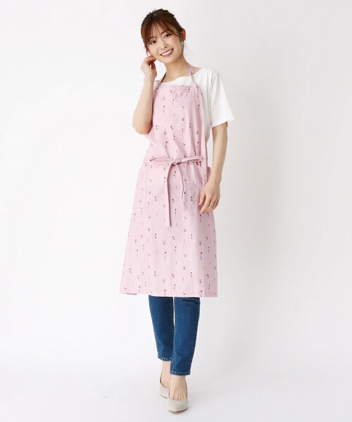LAURA ASHLEY（ローラアシュレイ）の「【親子ペア】プレスドフラワー柄　エプロン（エプロン・レディース・ピンク系5・00）」の12枚目の写真