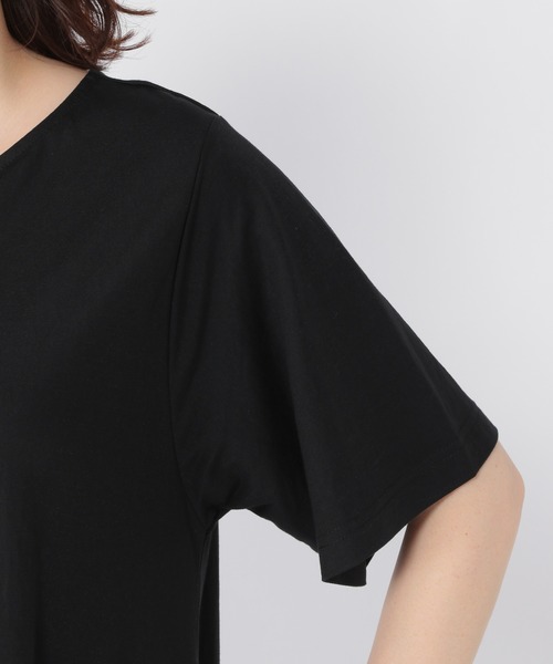 studio CLIP（スタディオクリップ）の「サラサラ快適カットワンピース（ワンピース・レディース・ブラック/ブラウン/レッド・FREE）」の5枚目の写真