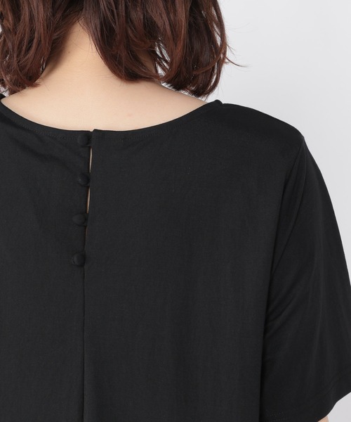 studio CLIP（スタディオクリップ）の「サラサラ快適カットワンピース（ワンピース・レディース・ブラック/ブラウン/レッド・FREE）」の7枚目の写真