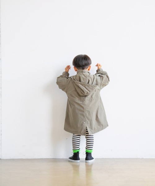 LOWRYS FARM(ローリーズファーム)の「3WAYモッズコート 959146(モッズコート・キッズ・ブラック/ベージュ/カーキ・110cm/120cm/130cm/140cm/150cm)」の6枚目の写真