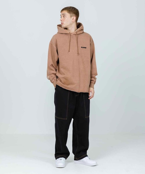 XLARGE（エクストララージ）の「PIGMENT CUT OFF PULLOVER HOODED SWEAT（パーカー・メンズ・ブラック/ブラウン/ブルー・M/S/L/XL）」の13枚目の写真