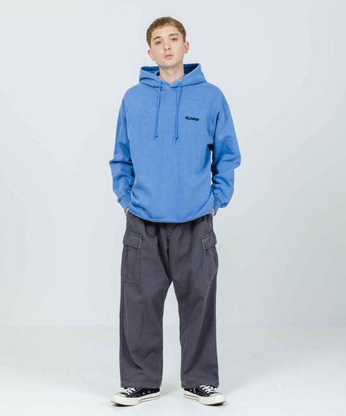 XLARGE（エクストララージ）の「PIGMENT CUT OFF PULLOVER HOODED SWEAT（パーカー・メンズ・ブラック/ブラウン/ブルー・M/S/L/XL）」の14枚目の写真