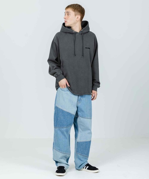 XLARGE（エクストララージ）の「PIGMENT CUT OFF PULLOVER HOODED SWEAT（パーカー・メンズ・ブラック/ブラウン/ブルー・M/S/L/XL）」の15枚目の写真