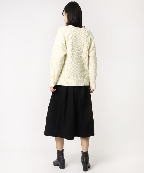 salle de bal（サルデバル）の「【 HEAVENLY / ヘヴンリー 】 アルパカMIXニット 2Way カーディガン HEAVENLY 2150174 DLW（カーディガン/ボレロ・レディース・ブラウン/グレー/オフホワイト・FREE）」の11枚目の写真