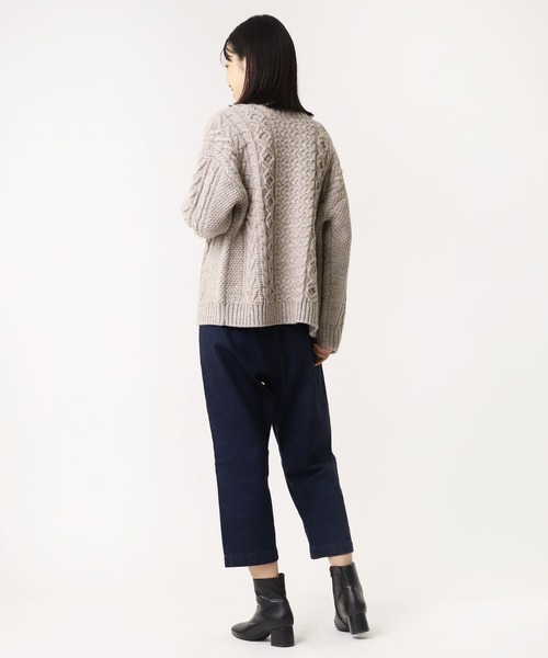 salle de bal（サルデバル）の「【 HEAVENLY / ヘヴンリー 】 アルパカMIXニット 2Way カーディガン HEAVENLY 2150174 DLW（カーディガン/ボレロ・レディース・ブラウン/グレー/オフホワイト・FREE）」の15枚目の写真