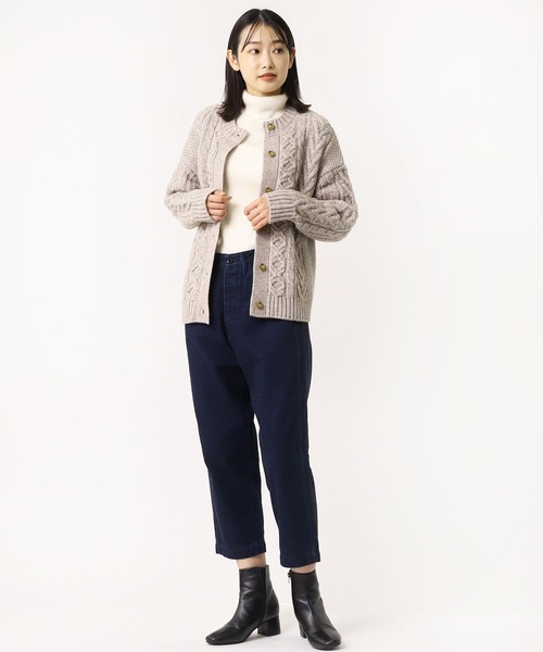 salle de bal（サルデバル）の「【 HEAVENLY / ヘヴンリー 】 アルパカMIXニット 2Way カーディガン HEAVENLY 2150174 DLW（カーディガン/ボレロ・レディース・ブラウン/グレー/オフホワイト・FREE）」の17枚目の写真